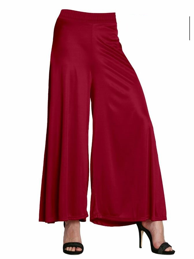 Maroon Rayon Palazzos 06