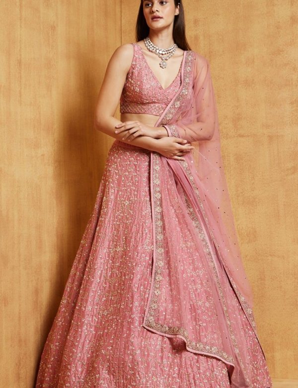 Heavy Net Wedding Lehenga 302