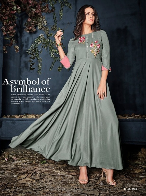 Long Anarkali Kurtis 6005
