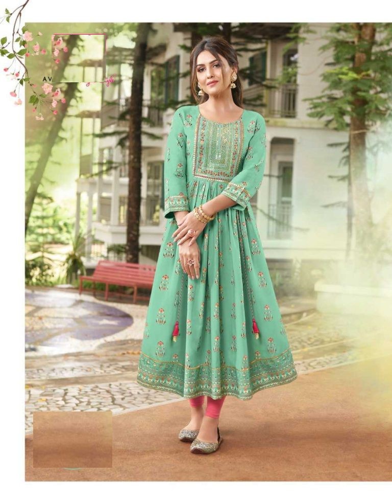 Tree Grenn Anarkali Stitched with Matching Dupatta Anarkali Nx