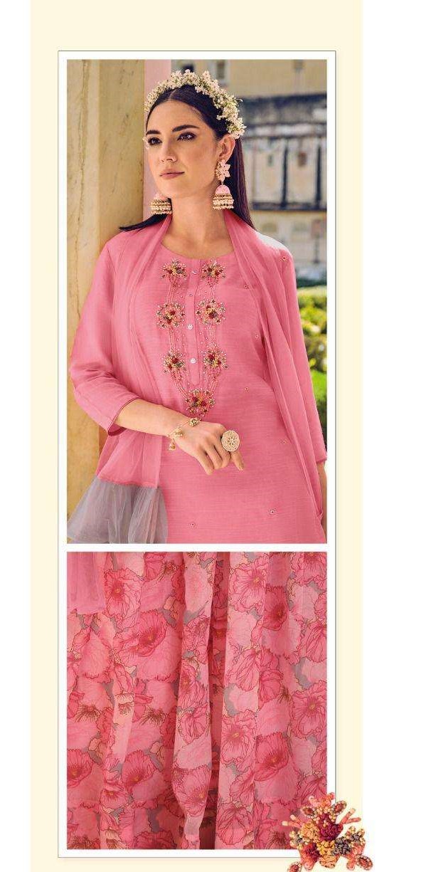 Pink Indowestern Party Wear Lehenga With Ruffle Dupatta 98004 - Image 2