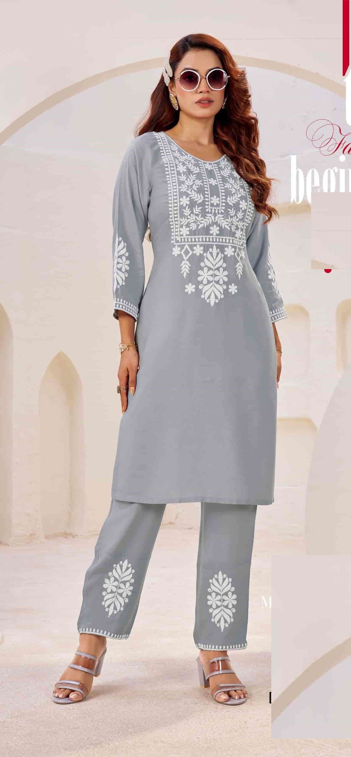 Alternative view of Lucknowi Work Casual Wear Mal Cotton Cord Set 1001