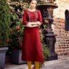 Festive Wear Fancy Fabric Full Stitch Kurtis 10002