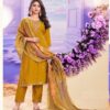 Yellow Roman Silk Suit With Digital Print Dupatta 205