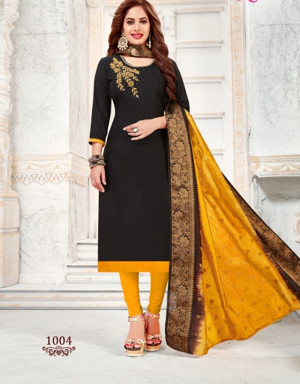 silk gown with silk dupatta